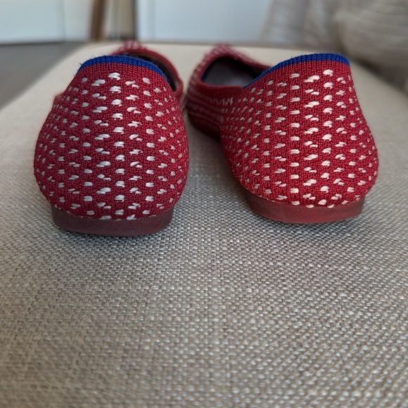 Rothy’s The Point Flat. Size 8. Red and White - Picture 4 of 4